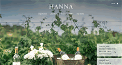 Desktop Screenshot of hannawinery.com